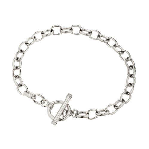 ラフィナリスタ サージカルステンレス チャンキーチェーン トグル&バー ブレスレット ラフィナリスタ サージカルステンレス チャンキーチェーン トグル&バー ブレスレット