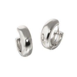ラフィナリスタ サージカルステンレス 程良くチャンキー ふんわり甲丸 フープイヤリング／ピアス