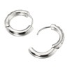 ラフィナリスタ サージカルステンレス ＣＺ フレンチセッティング キャッチレス フープピアス