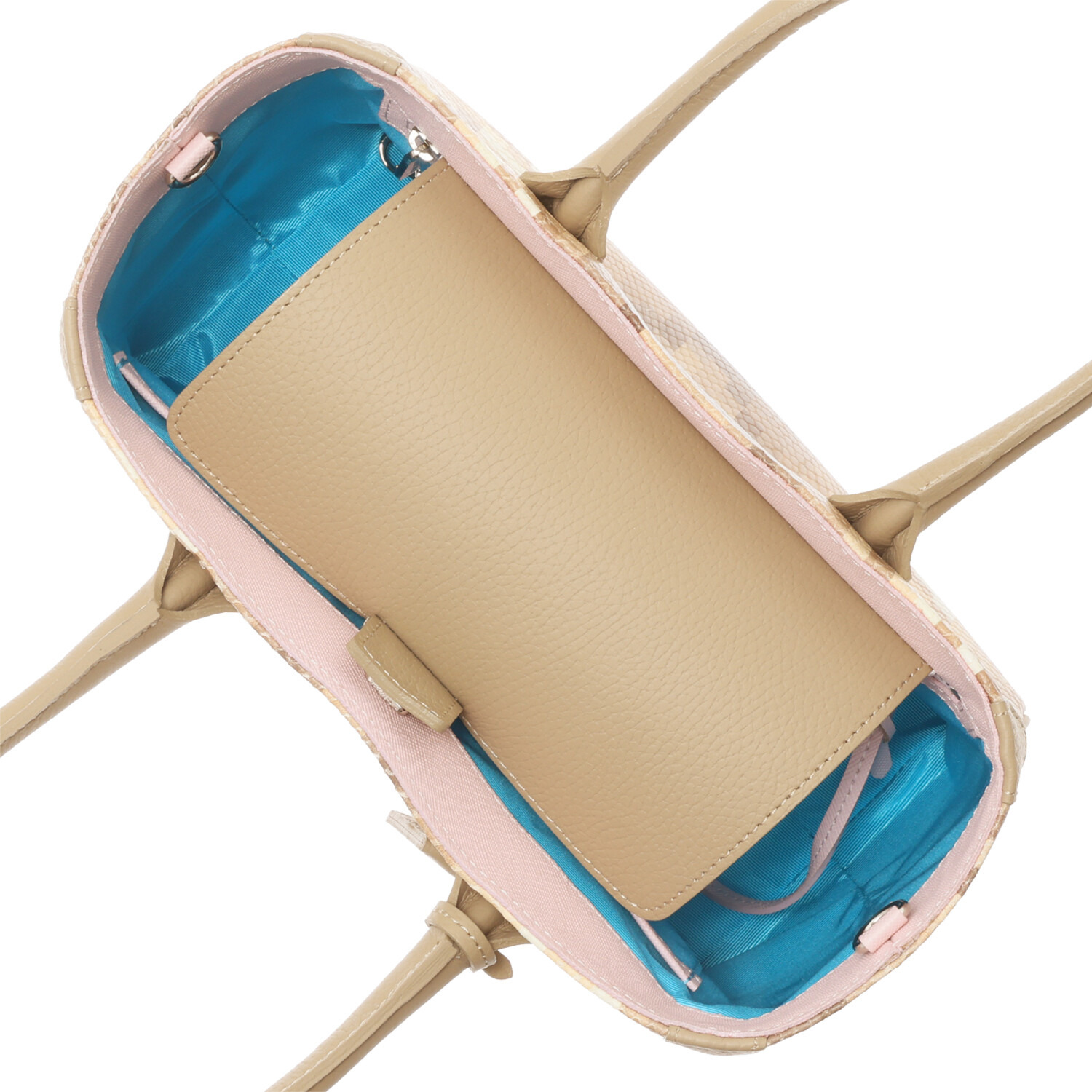 エーディーエムジェイ イタリアンレザー パイソン型押し ２ウェイミニトートバッグ