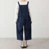 ベルデニム ウォッシュ加工入り デニム素材 デザインオーバーオール