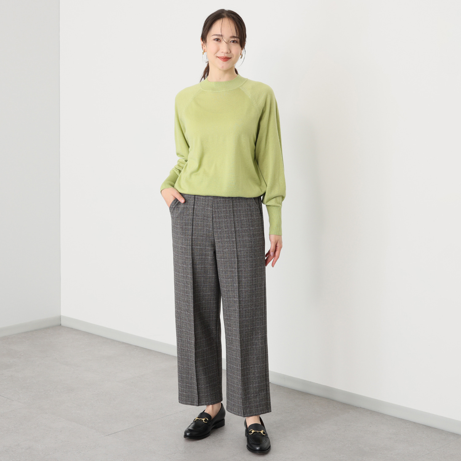 ＴＡＫＵＭＩＢＡ 吸湿発熱 ウーリッチウォーム イージーワイドスラックス ＜股下６５ｃｍ＞