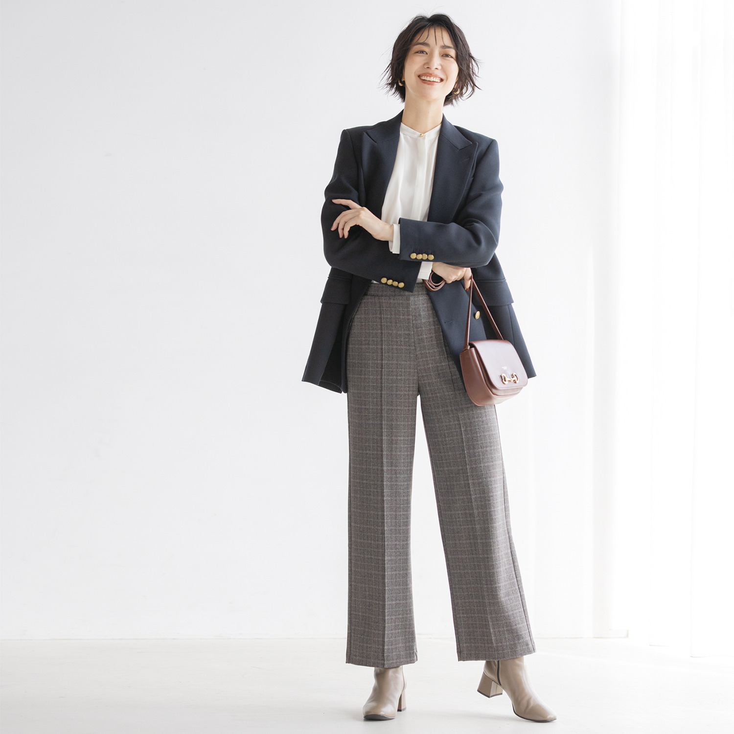 ＴＡＫＵＭＩＢＡ 吸湿発熱 ウーリッチウォーム イージーワイドスラックス ＜股下６５ｃｍ＞