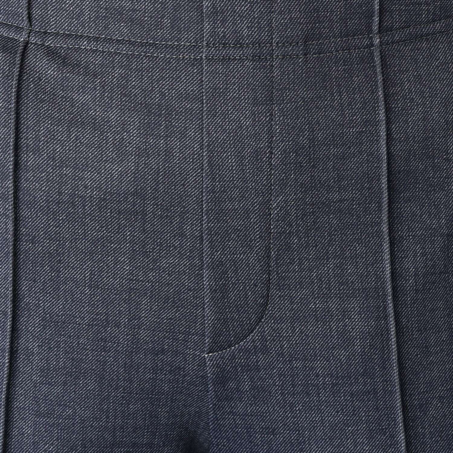 ＴＡＫＵＭＩＢＡ すふれ起毛プラス 保温 デニムプリント イージーワイドスラックス