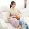 大津毛織 吸湿発熱ホットテックス ふわふわモコモコ ファンシーヤーン ボルスタークッション