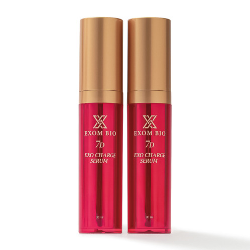 エクソムバイオ　７種のエクソソームを配合　乾燥によるくすみを防ぎ　ハリツヤキメ肌へ導く　７Ｄエクソ　チャージセラム　デビュー２本セット