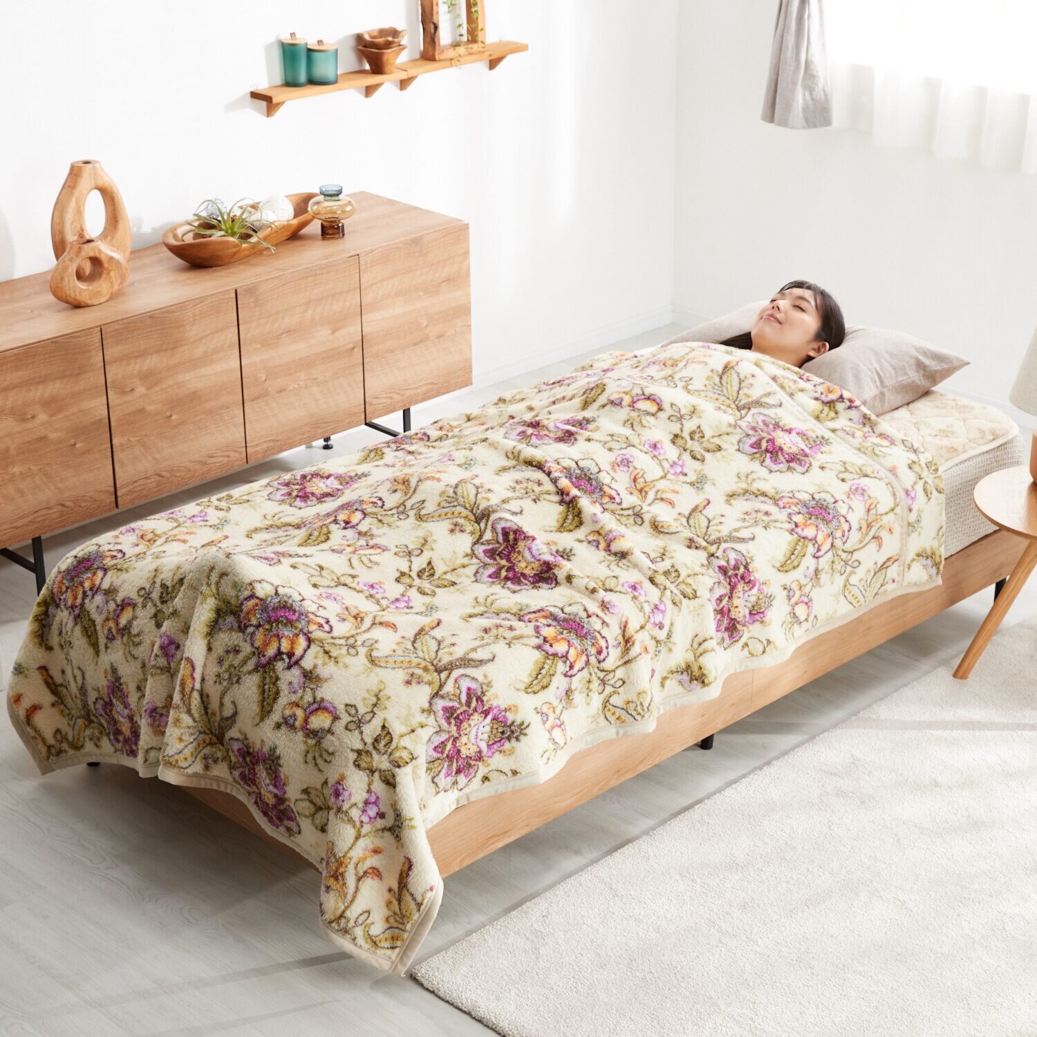 大津毛織 ホットテックス ボリューム掛け毛布＆ ボリューム敷きパッド ２点セット ＜ダブル＞