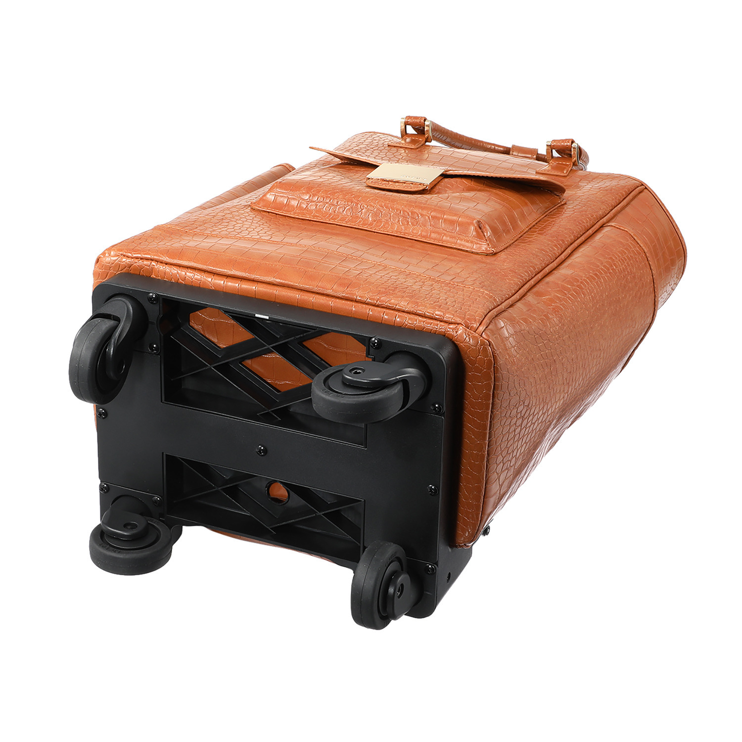 スワニー トートキャリー クロコダイル型押しＩＩ ４輪ストッパー付き ＜Ｌサイズ＞