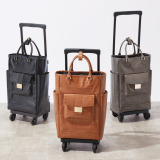 スワニー トートキャリー クロコダイル型押しＩＩ ４輪ストッパー付き ＜Ｌサイズ＞