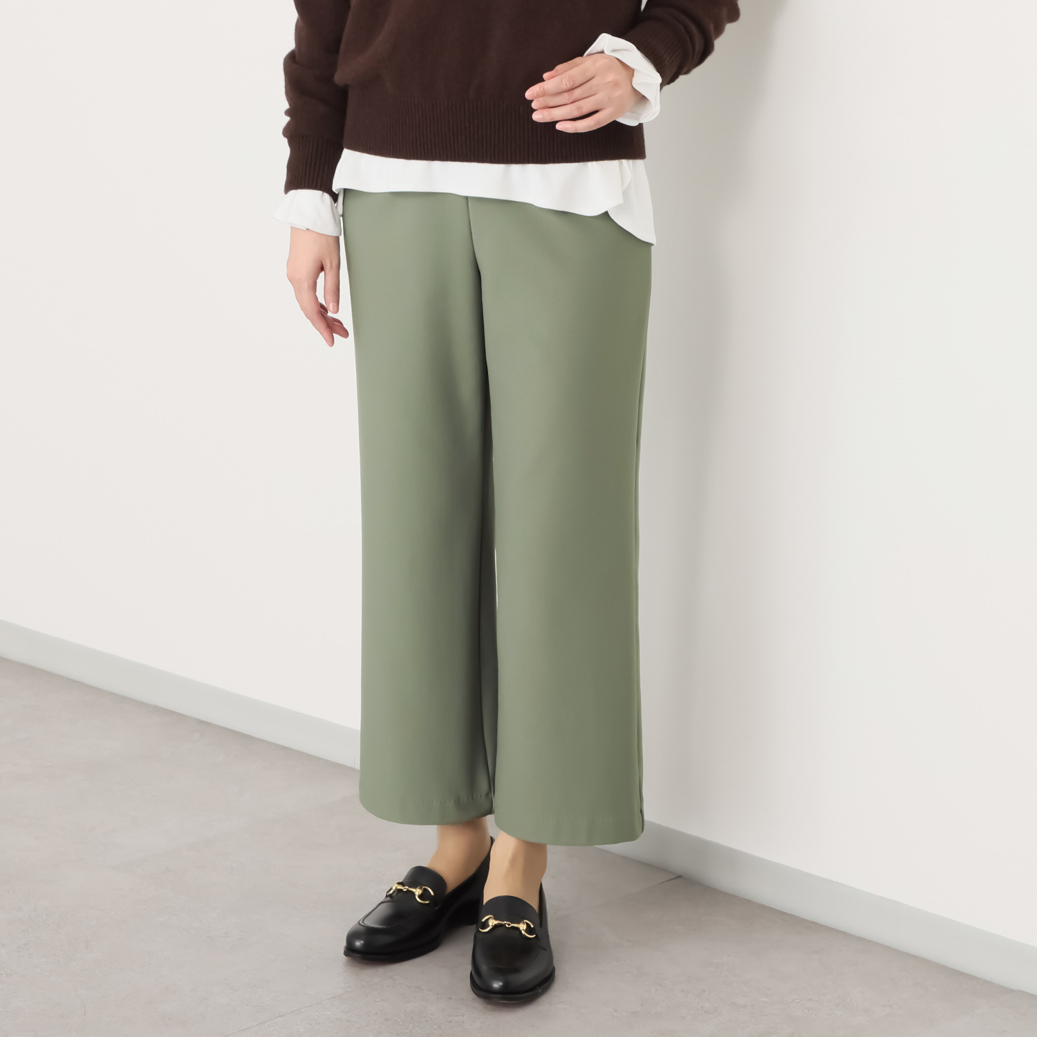 ピーツー 気持ちいぃ〜♪ マシュマロ起毛 ソフトワイドパンツ