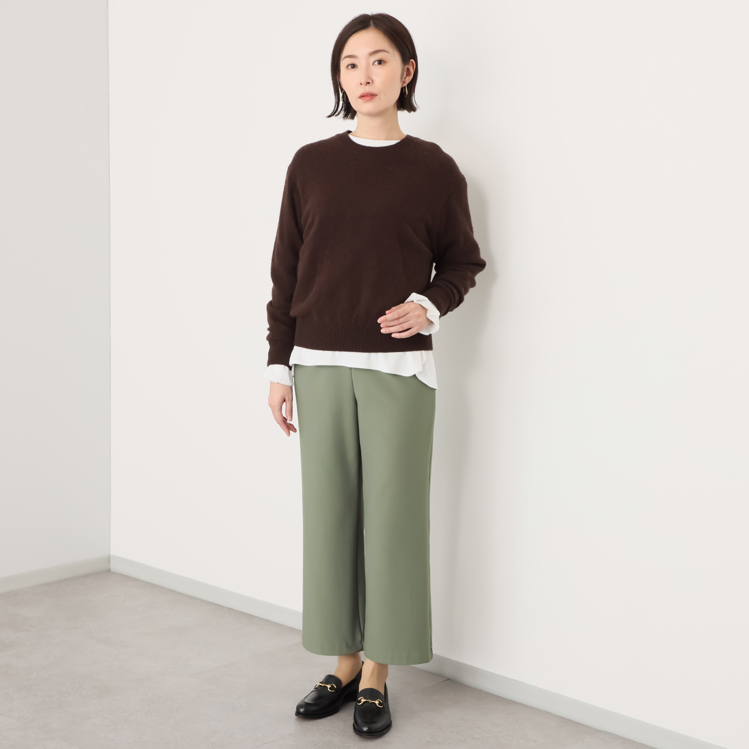 ピーツー 気持ちいぃ〜♪ マシュマロ起毛 ソフトワイドパンツ