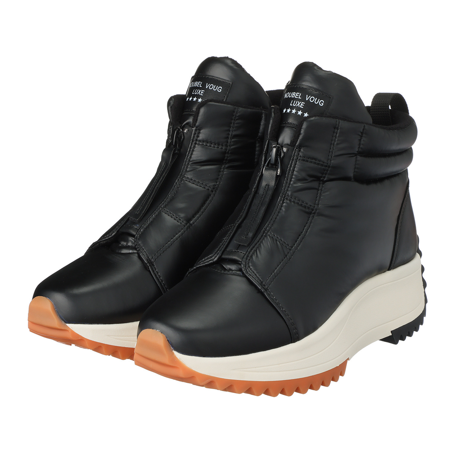 ヌーベルヴォーグ リュクスライン はっ水　中わた 厚底スニーカーブーツ