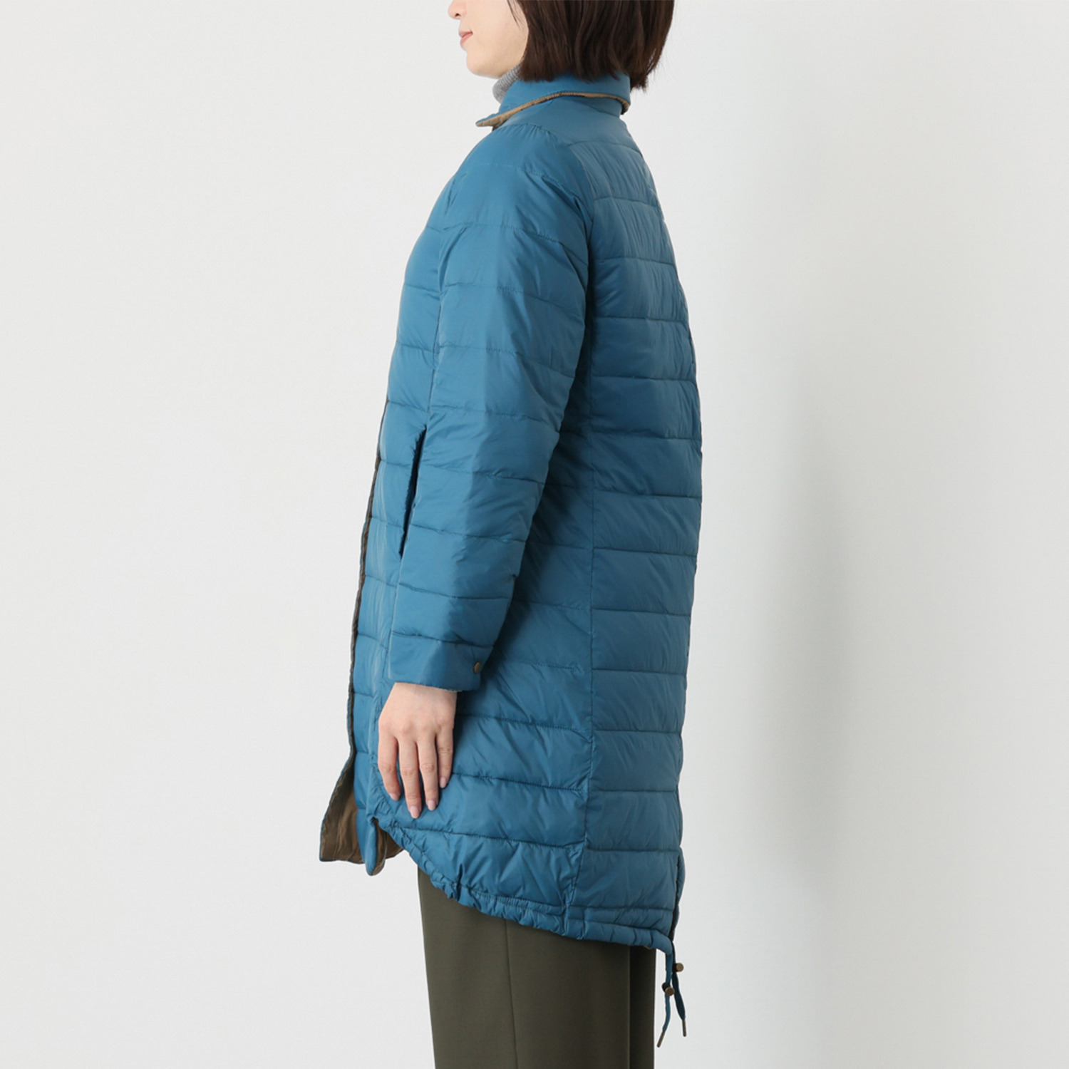 アンリック　オー　ブルー ウルトラ軽量 次世代ミックスダウン ステンカラーコート