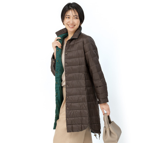 アンリック　オー　ブルー　ウルトラ軽量　次世代ミックスダウン　ステンカラーコート