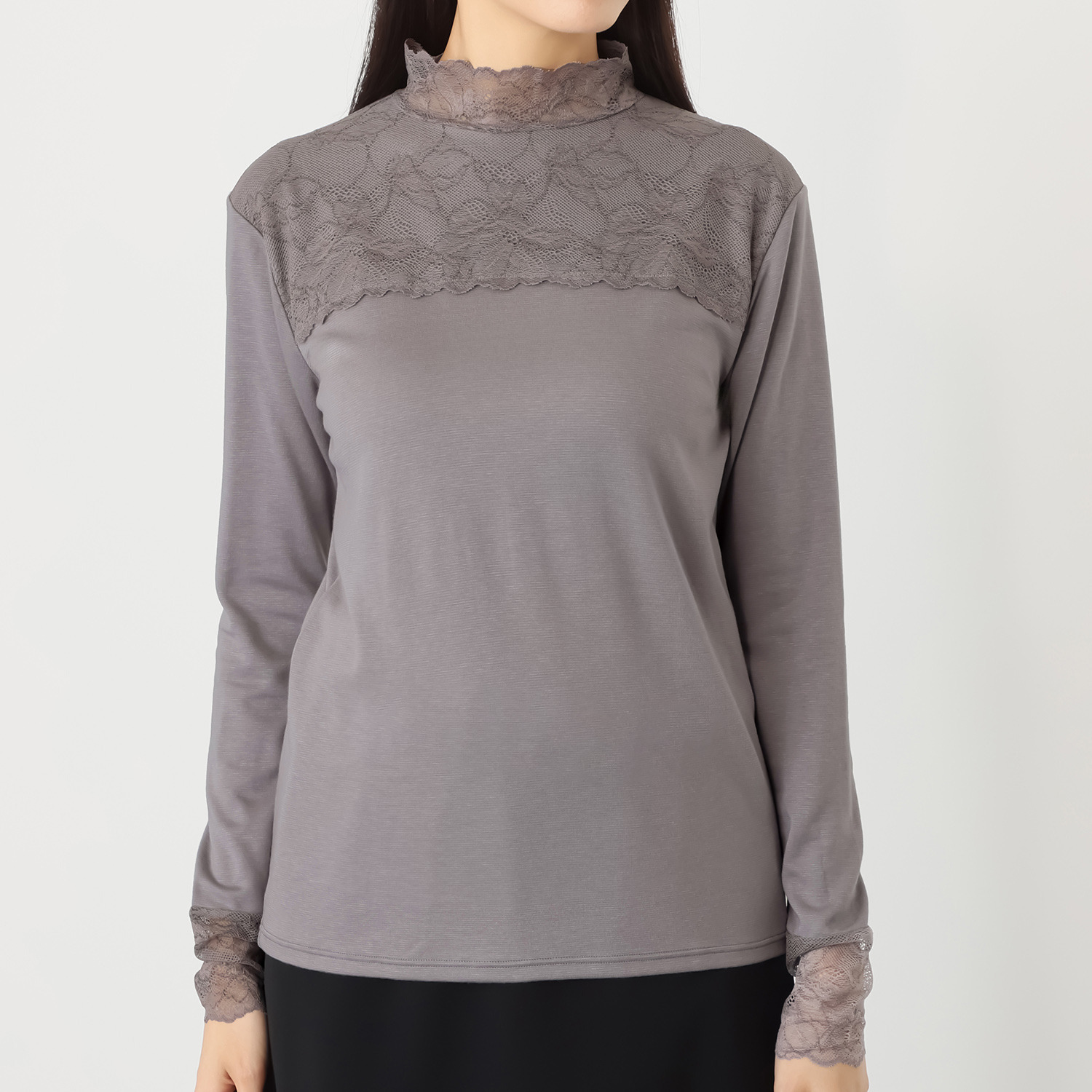 マリランテ 吸湿発熱・吸放湿 柔らかのびのび素材使用 タケダレースアクセント エレガントインナー ２枚セット