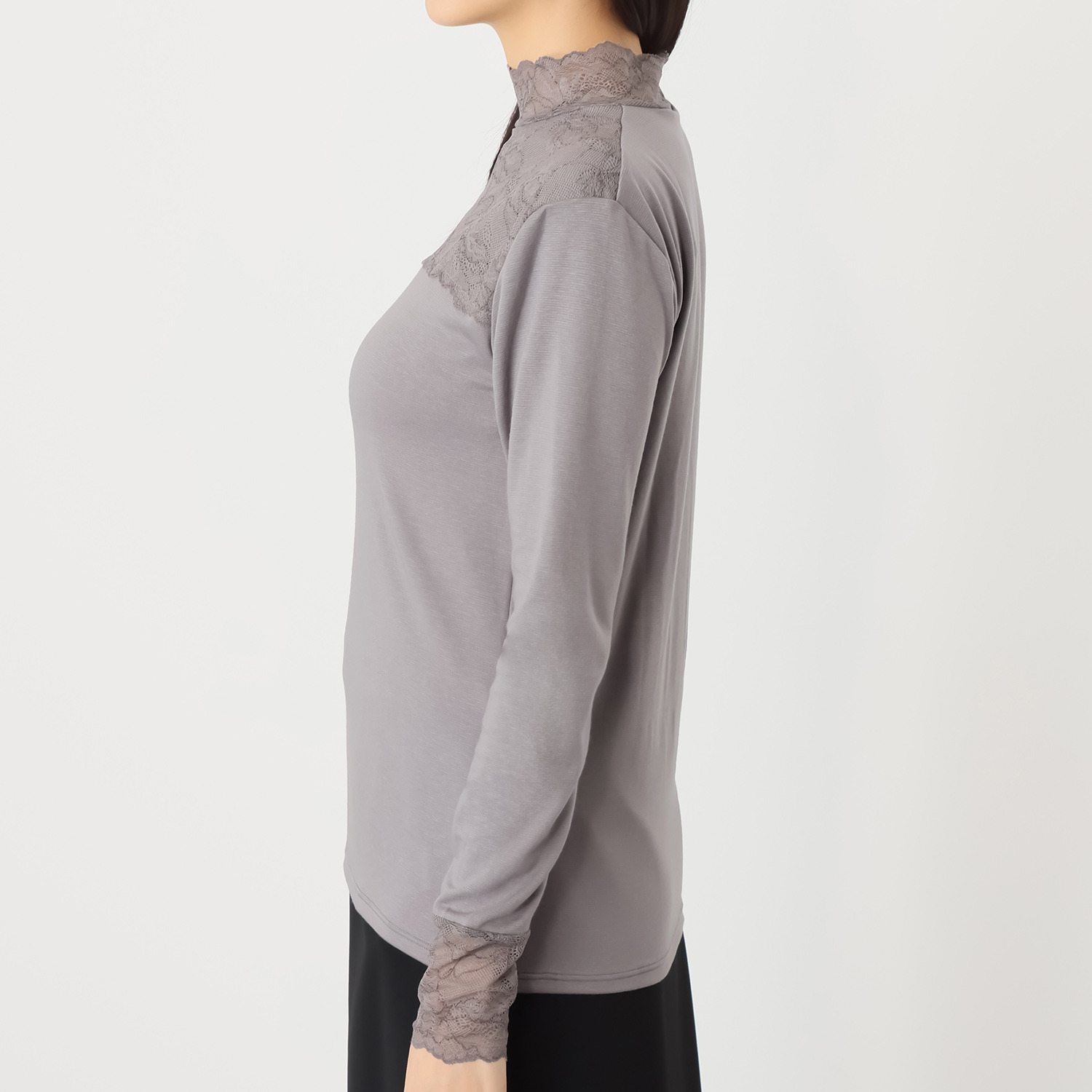 マリランテ 吸湿発熱・吸放湿 柔らかのびのび素材使用 タケダレースアクセント エレガントインナー ２枚セット