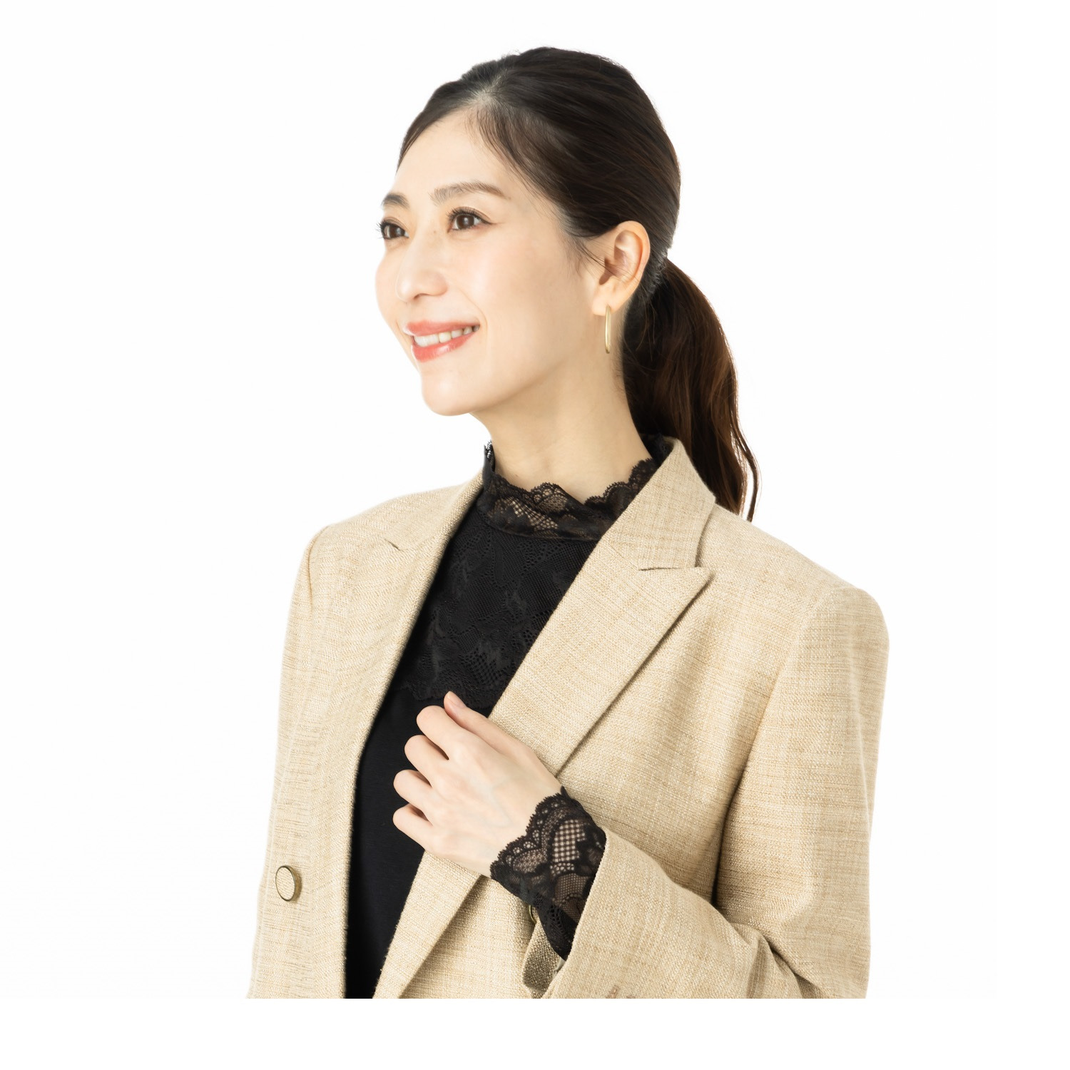 マリランテ 吸湿発熱・吸放湿 柔らかのびのび素材使用 タケダレースアクセント エレガントインナー ２枚セット