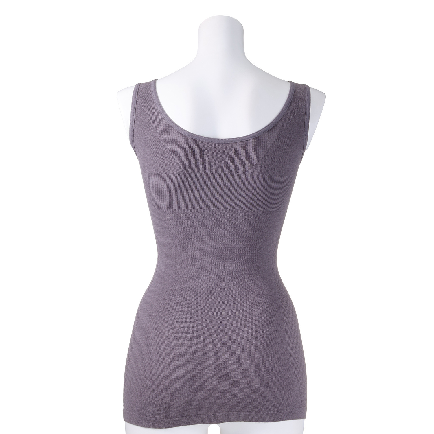 ジュエル ぐ〜んと伸びる やさしくフィット ヒアルロン酸加工 綿混素材の成型編 カップ付タンク２枚セット