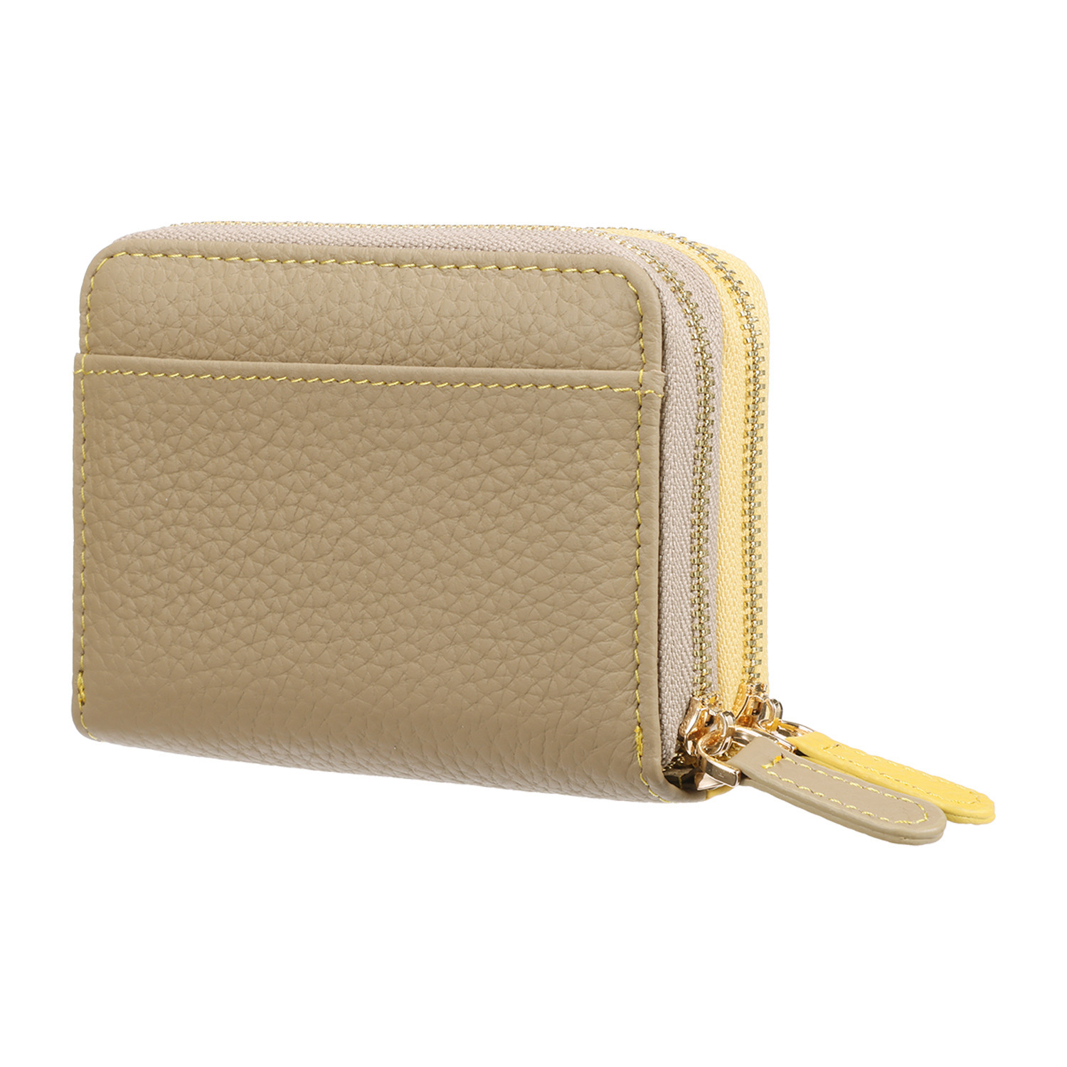 クレドバイメロディー 一目でわかるカード収納 ストラップ付 牛革ウォレット