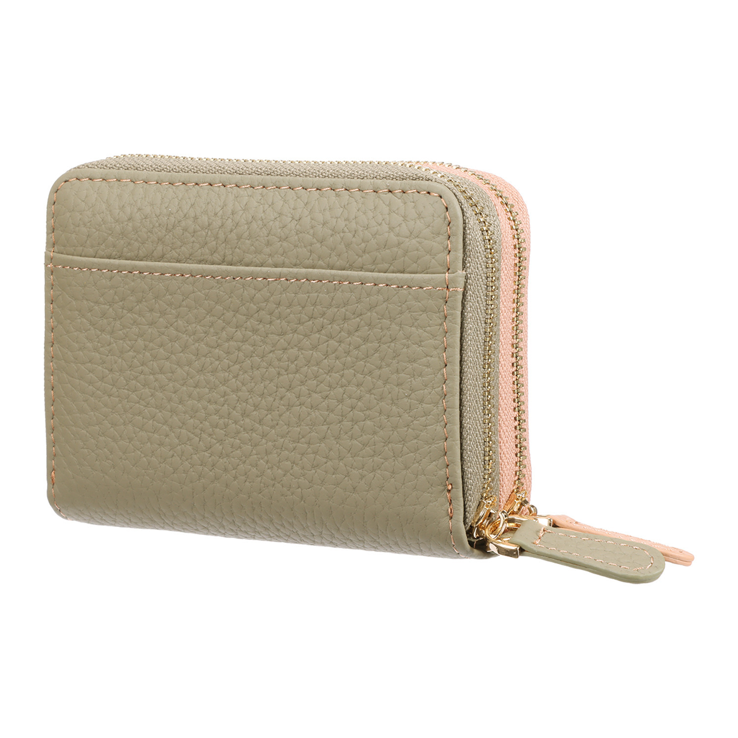 クレドバイメロディー 一目でわかるカード収納 ストラップ付 牛革ウォレット