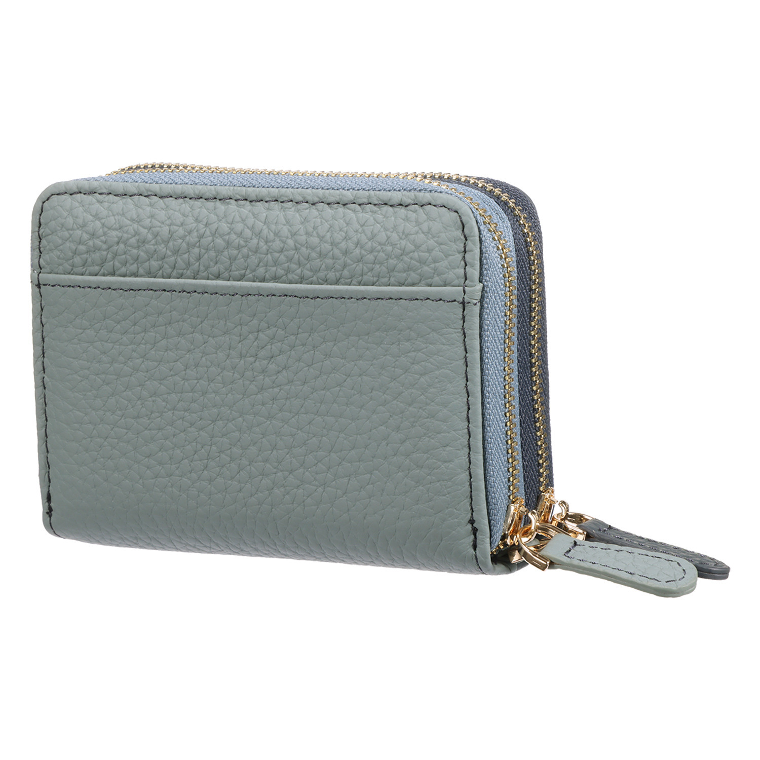 クレドバイメロディー 一目でわかるカード収納 ストラップ付 牛革ウォレット