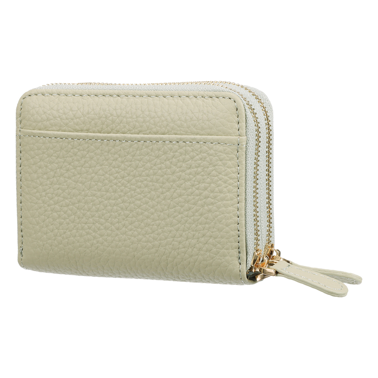 クレドバイメロディー 一目でわかるカード収納 ストラップ付 牛革ウォレット