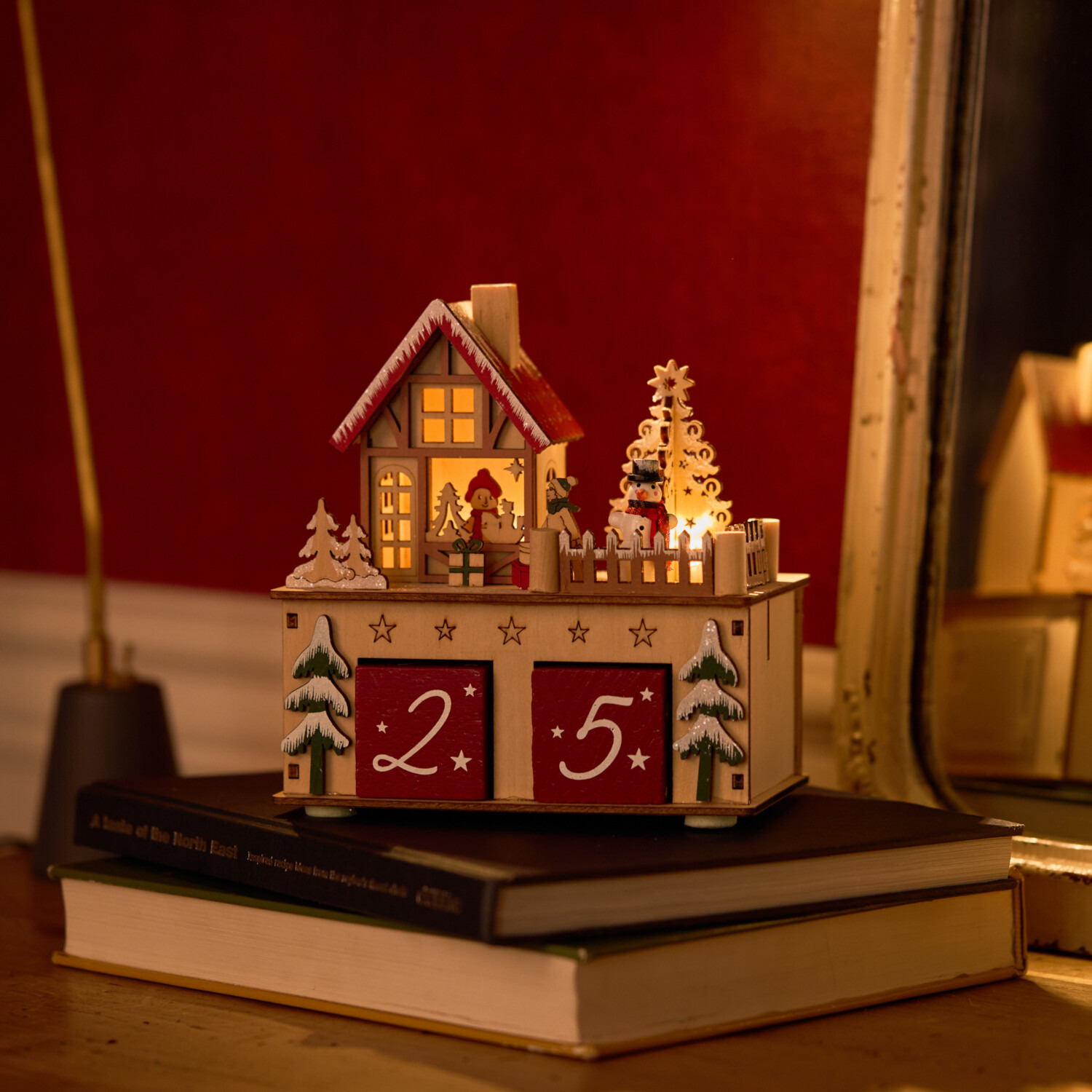 ウッドカレンダー ライトスタンド