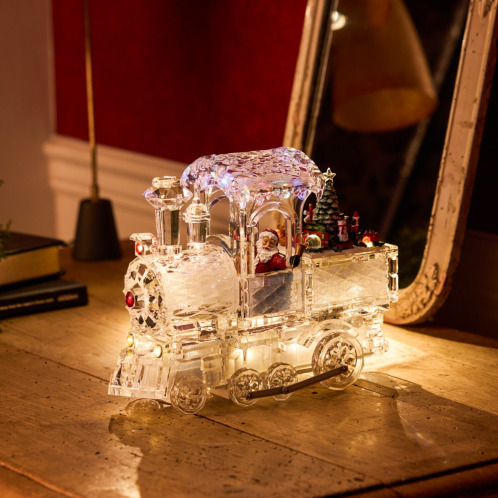 氷のような透明感! アクリルサンタトレイン ライトスタンド 氷のような透明感! アクリルサンタトレイン ライトスタンド