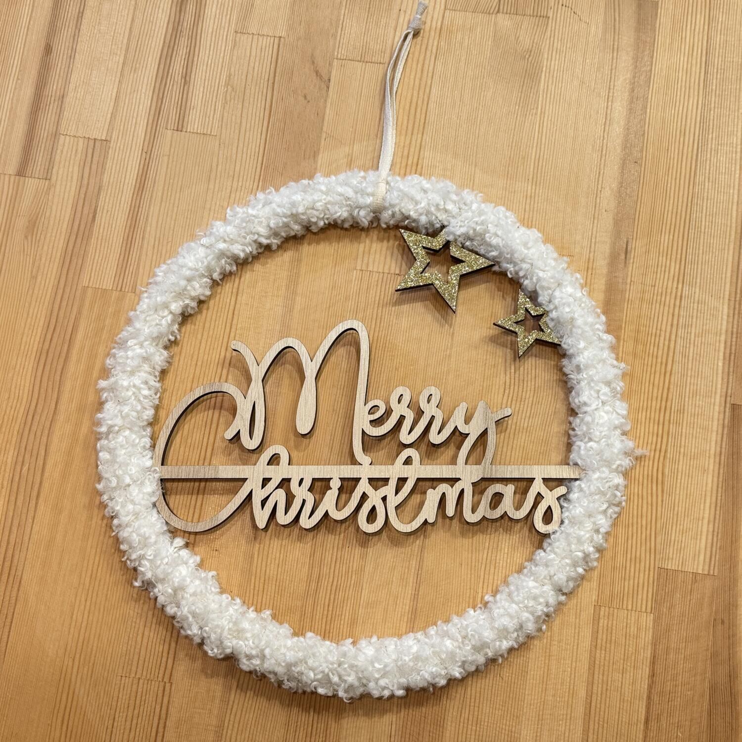 もこもこ素材が可愛い！ モコモコ クリスマスハンガー ＜ｍｅｒｒｙ ｃｈｒｉｓｔｍａｓ＞