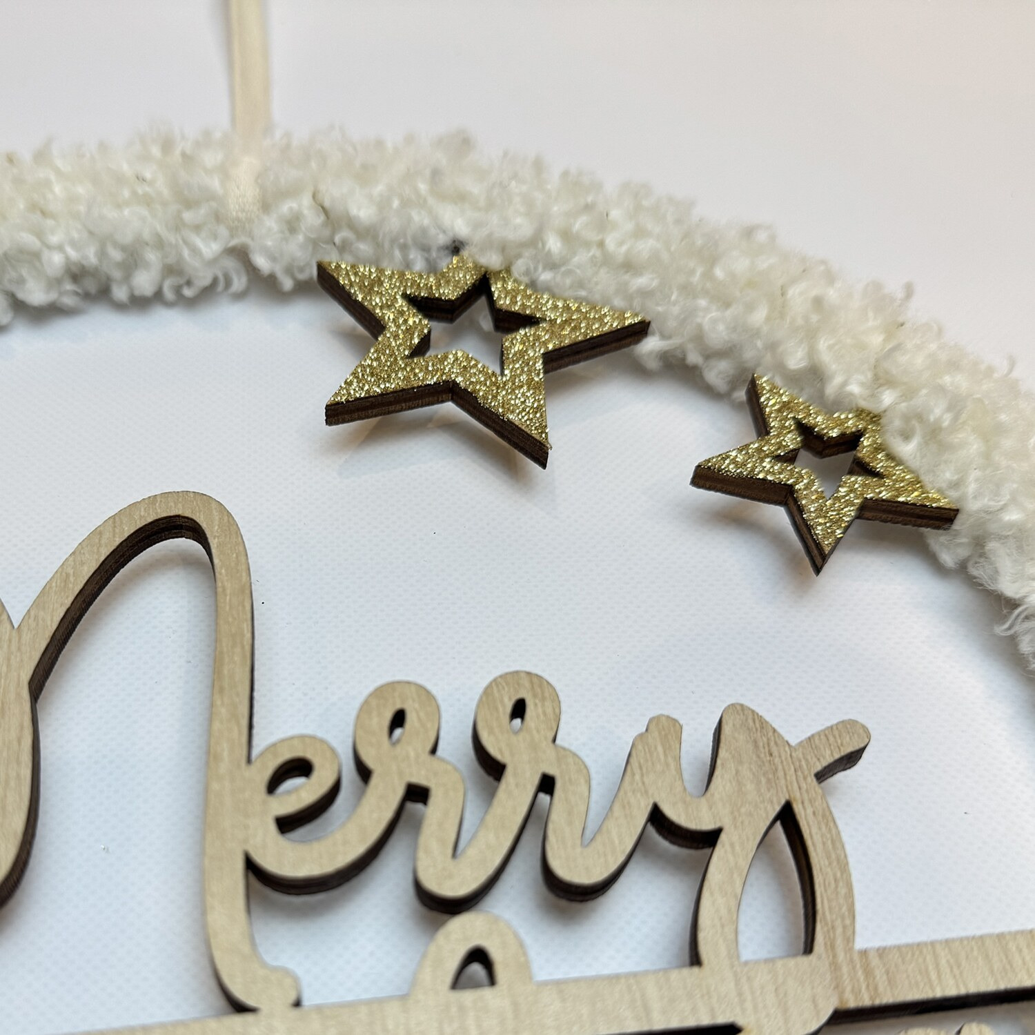 もこもこ素材が可愛い！ モコモコ クリスマスハンガー ＜ｍｅｒｒｙ ｃｈｒｉｓｔｍａｓ＞