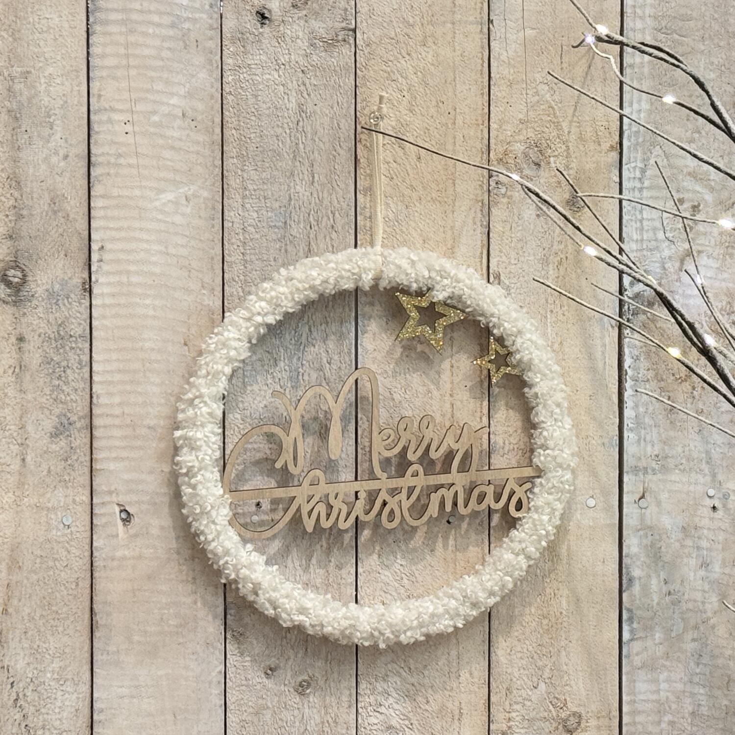 もこもこ素材が可愛い！ モコモコ クリスマスハンガー ＜ｍｅｒｒｙ ｃｈｒｉｓｔｍａｓ＞