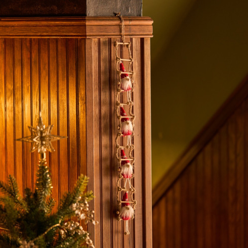 ４人のサンタが可愛い！　サンタ　ラダーハンガー