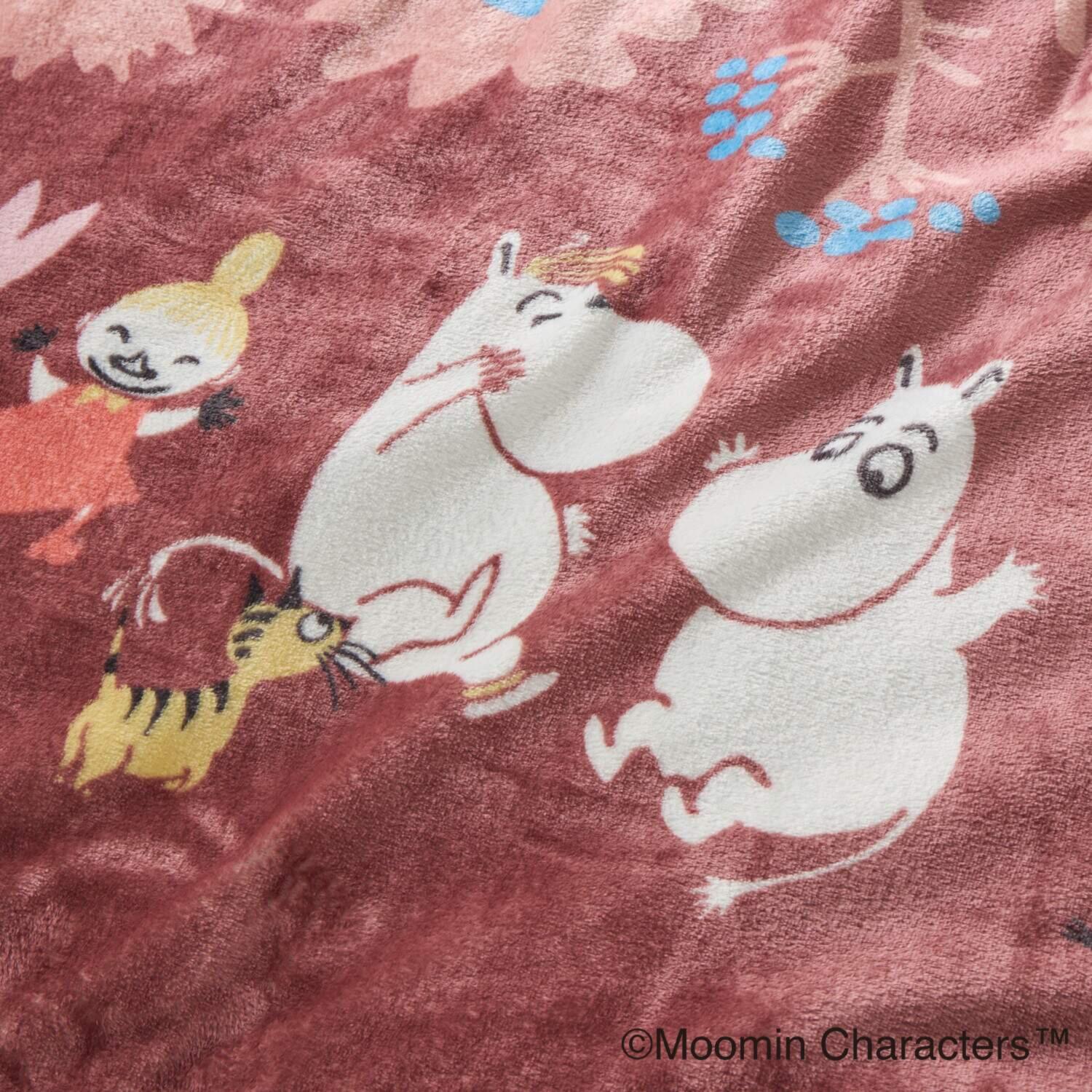 ムーミン 真夜中の心躍るとき モコモコ暖か寝具 ４点セット ＜ダブル＞