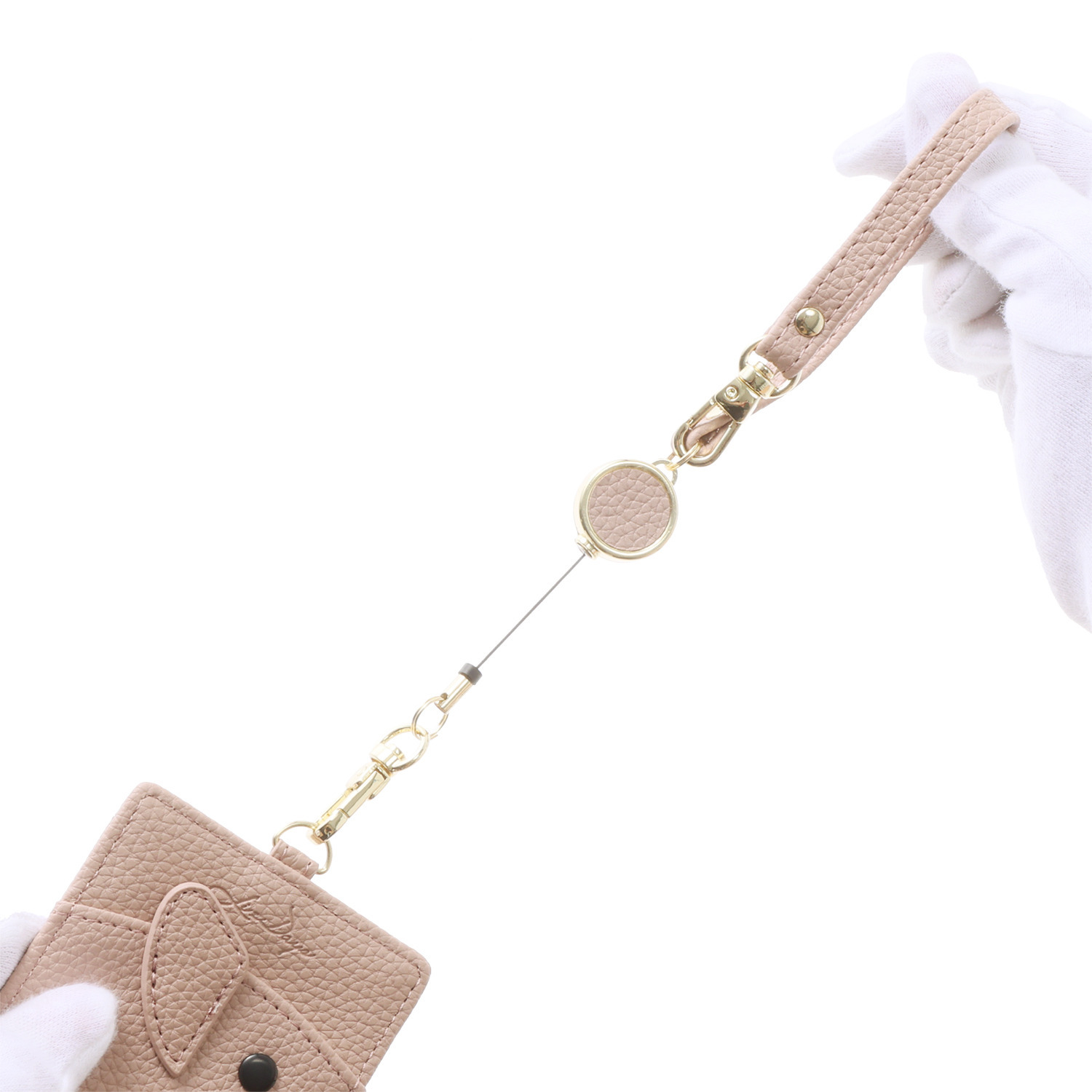 リズデイズ ゾウモティーフ リール付ストラップ パスケース