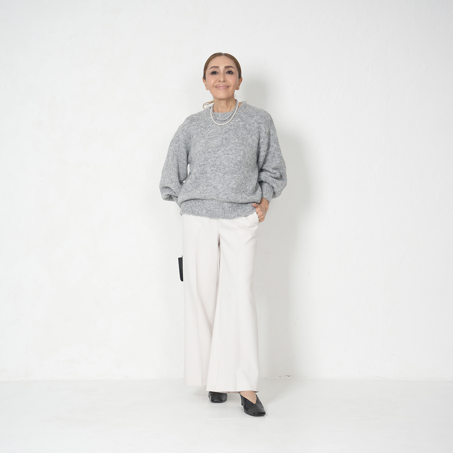 エーエフコンフィ ダブルクロス きれいめパンツ