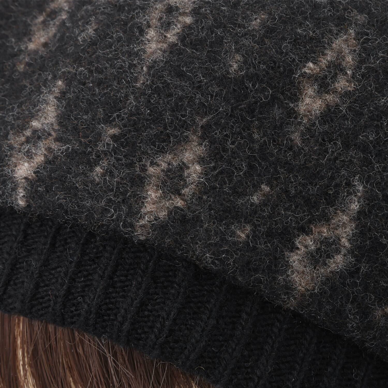 ベルモード ダイヤ柄縮絨ベレー帽