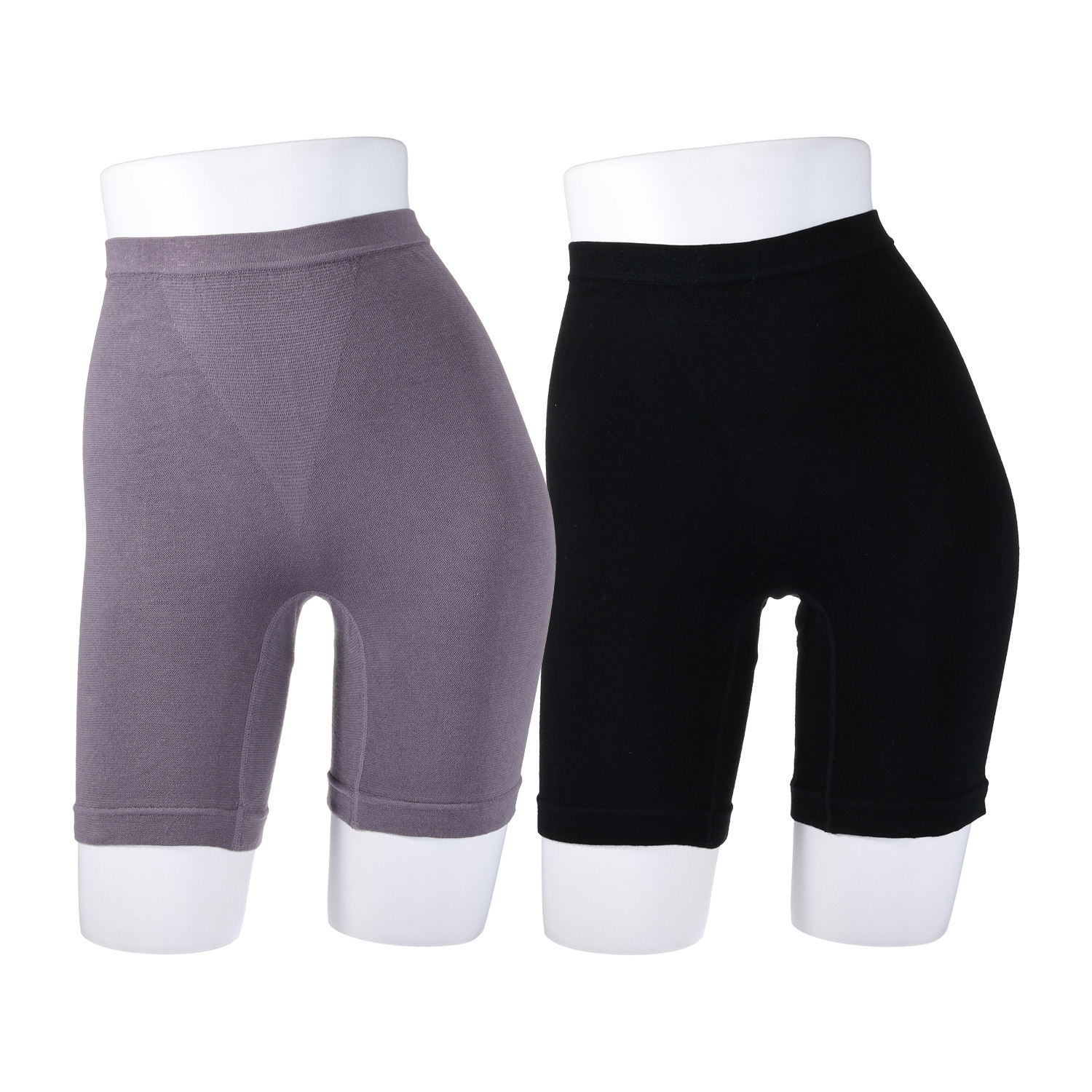 ジュエル ぐ〜んと伸びる やさしくフィット ヒアルロン酸加工 綿混素材の成型編 三分丈ボトム２枚セット