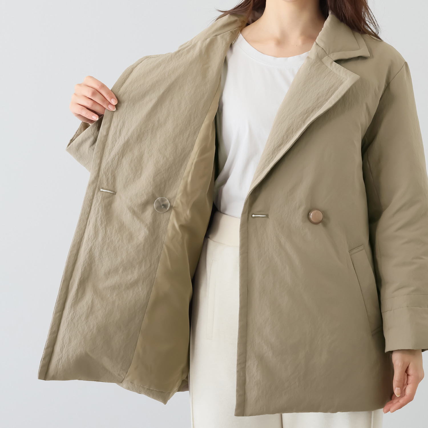 ミューリエ モリリンとの パートナーシップ モードな おふとんダウンジャケット