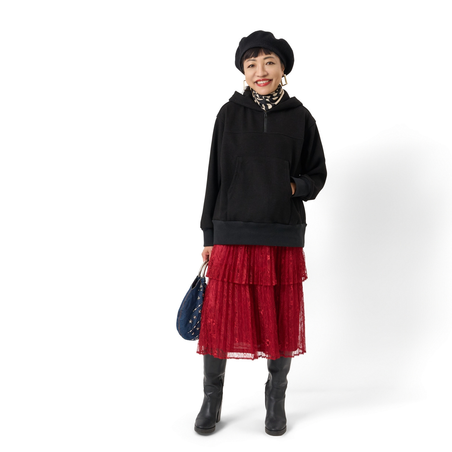 ミューリエ ジェットセッター気分で 快適おしゃれ 裏起毛フーディー