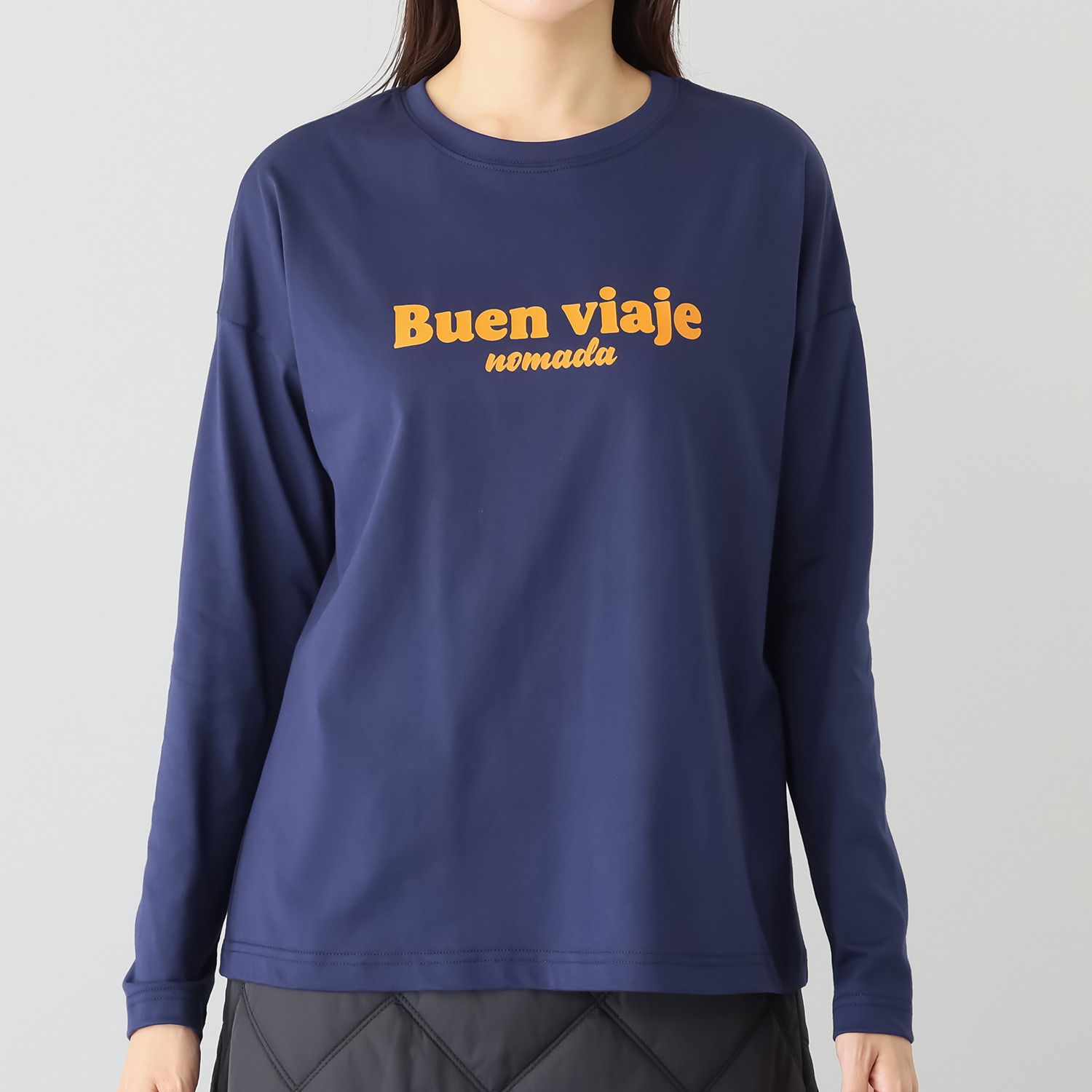 ラソエヌサーティスリー ディグリーズ ロゴプリント ロングＴシャツ