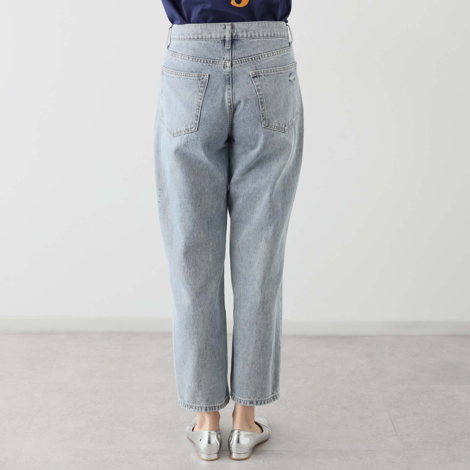 ラソエヌサーティスリー ディグリーズ ヴィンテージライク ストレートデニムパンツ