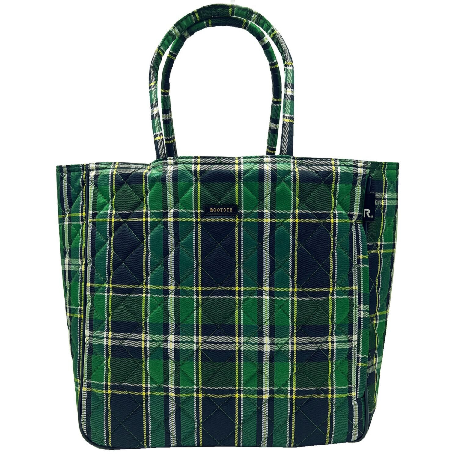 ルートート 程良いハリときちんと感！ チェック柄キルティング 大容量トートバッグ