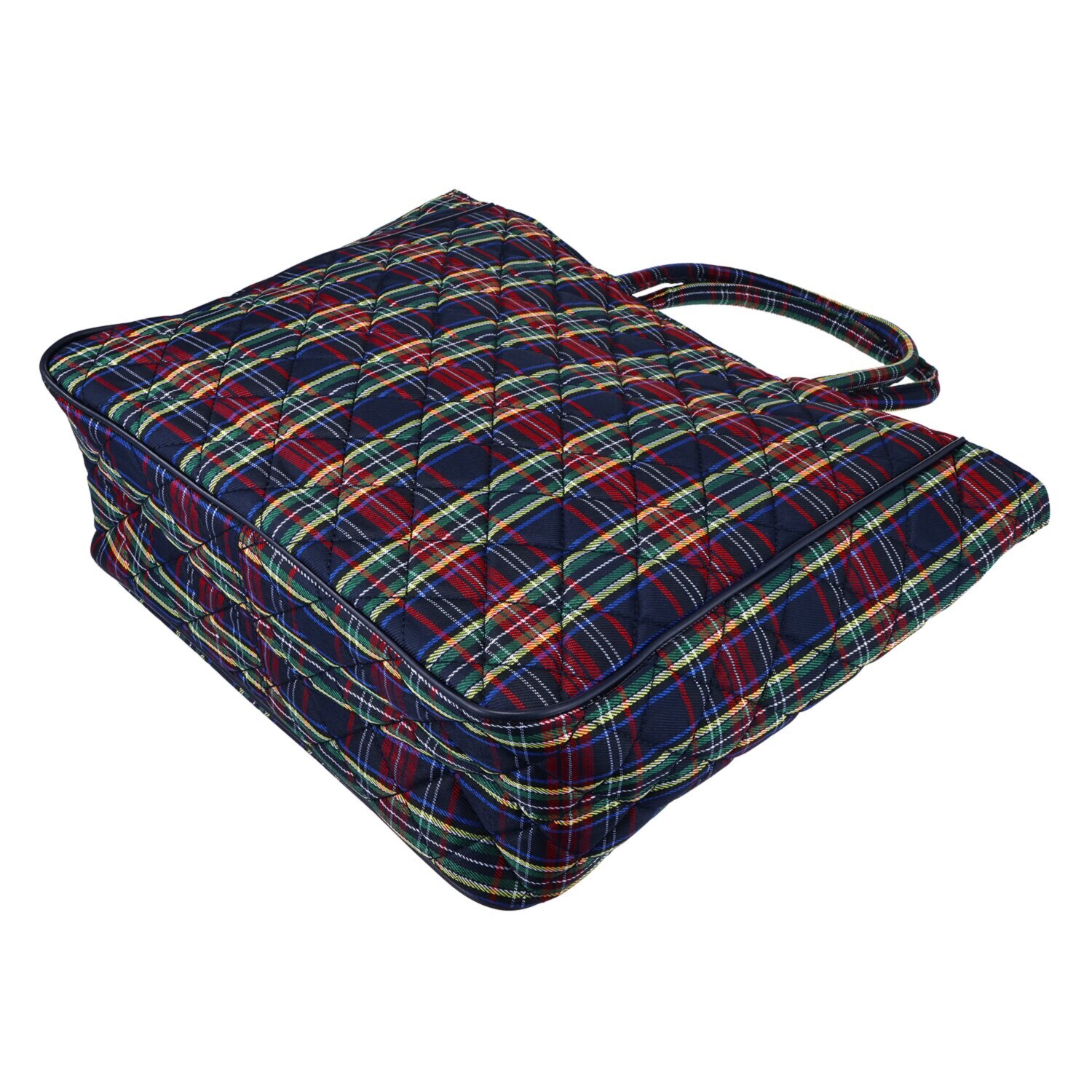 ルートート 程良いハリときちんと感！ チェック柄キルティング 大容量トートバッグ