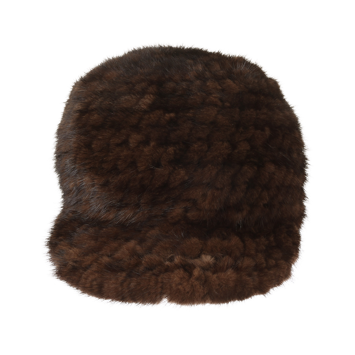 ミンクニット帽