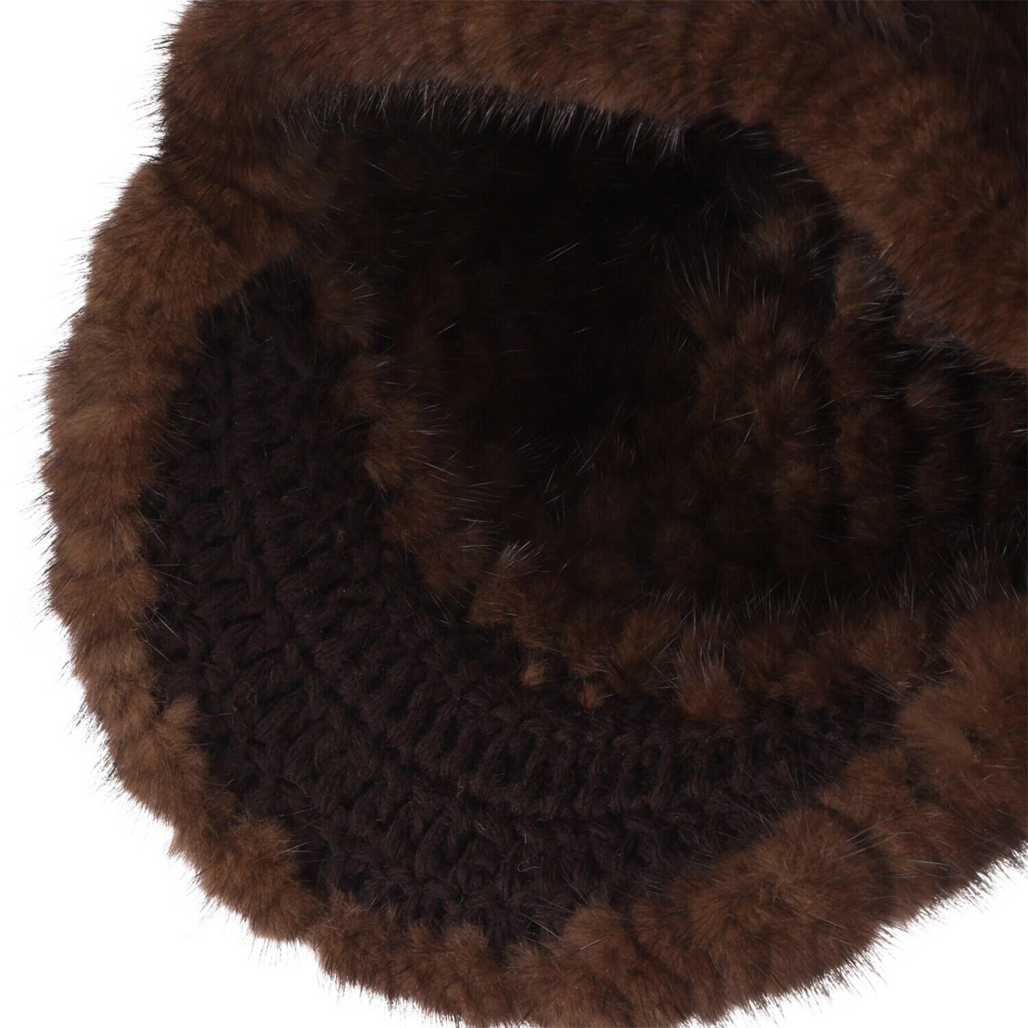 ミンクニット帽