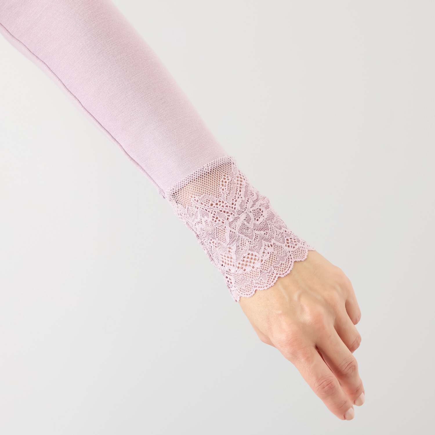 マリランテ 暖かい！蒸れにくい！ タケダレースアクセント エレガントプルオーバー デザイン違い２枚セット