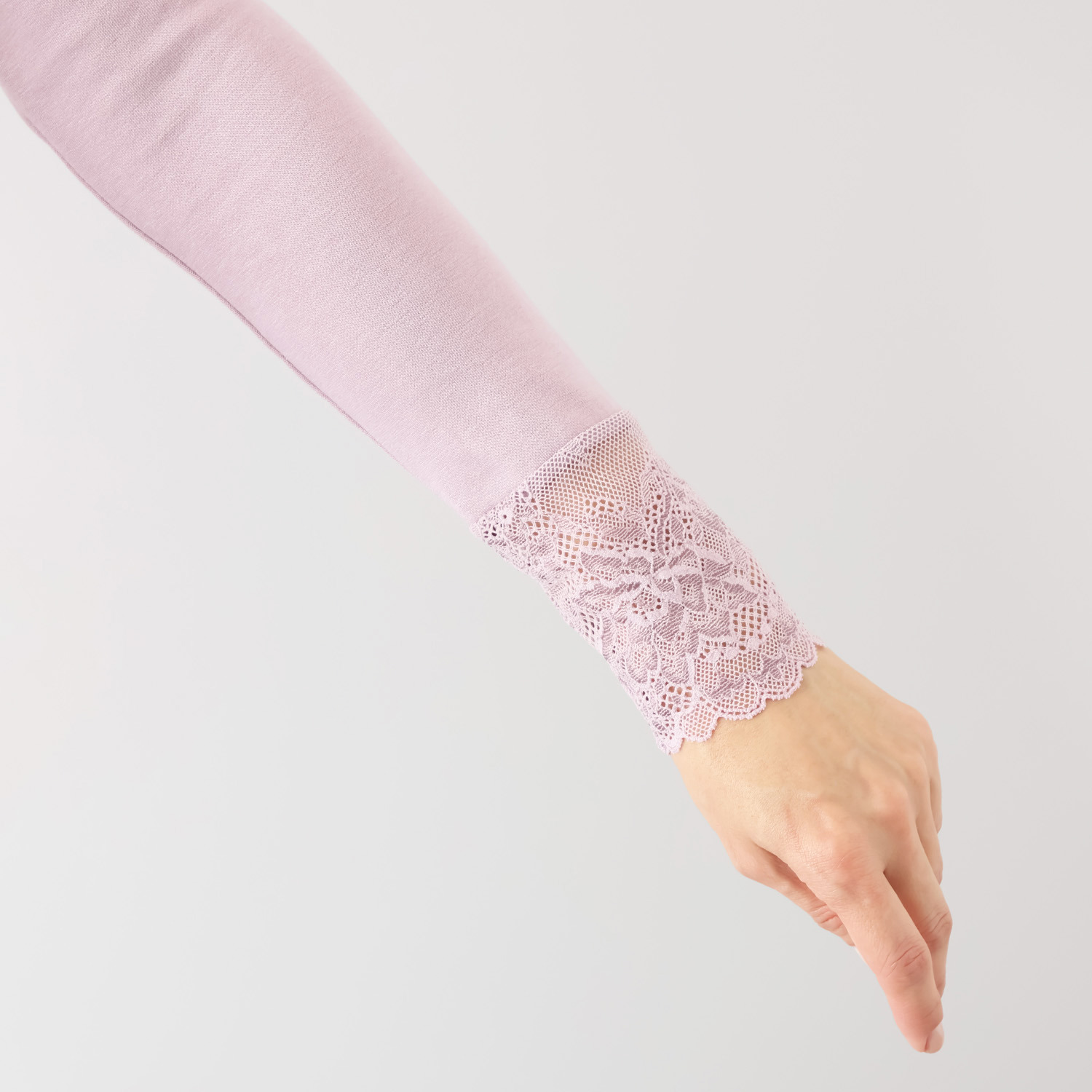 マリランテ 暖かい！蒸れにくい！ タケダレースアクセント エレガントプルオーバー デザイン違い２枚セット