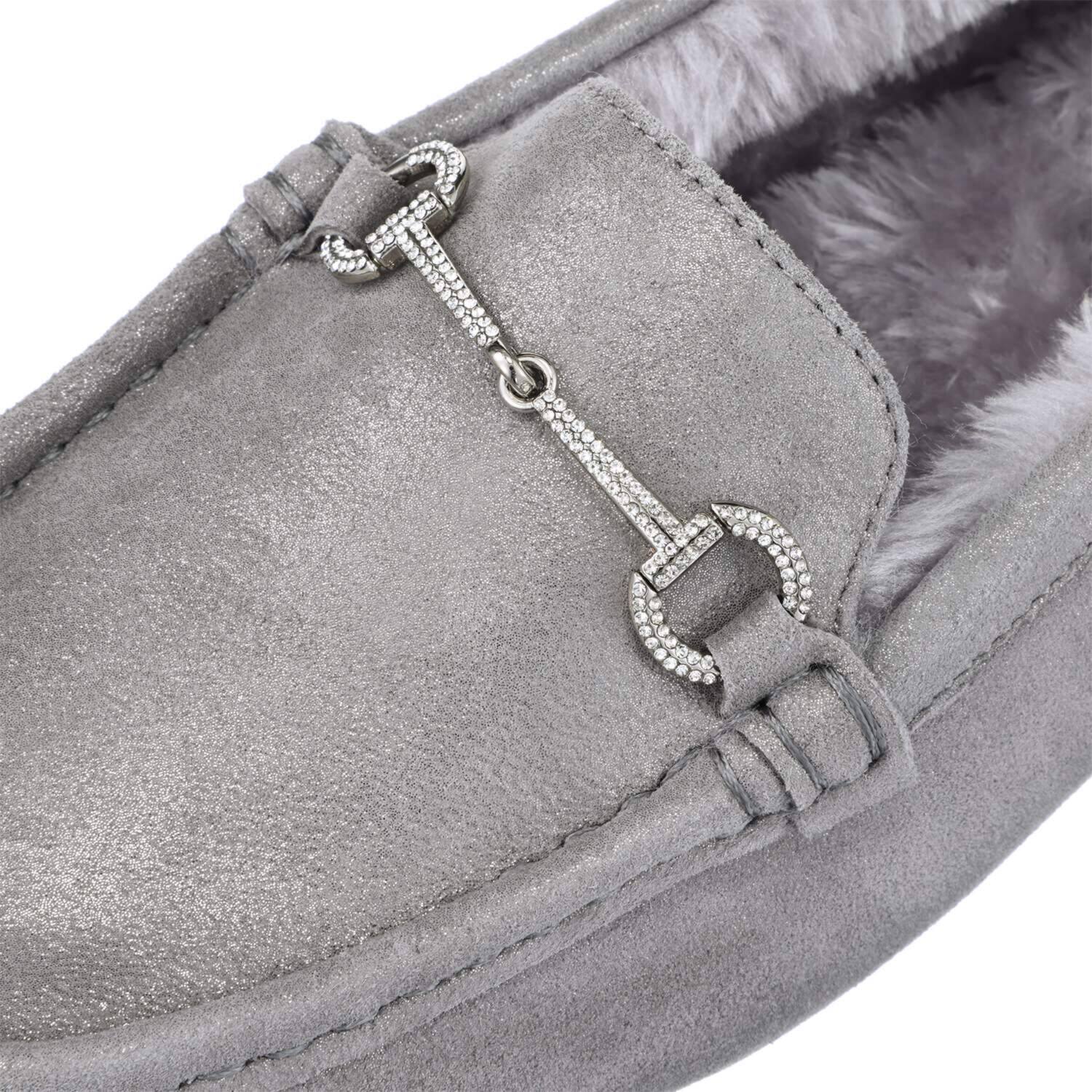 卑弥呼 はっ水シープレザー フレキシブルライトソール ビジュウビット ふわふわモカシン ＜３Ｅ＞