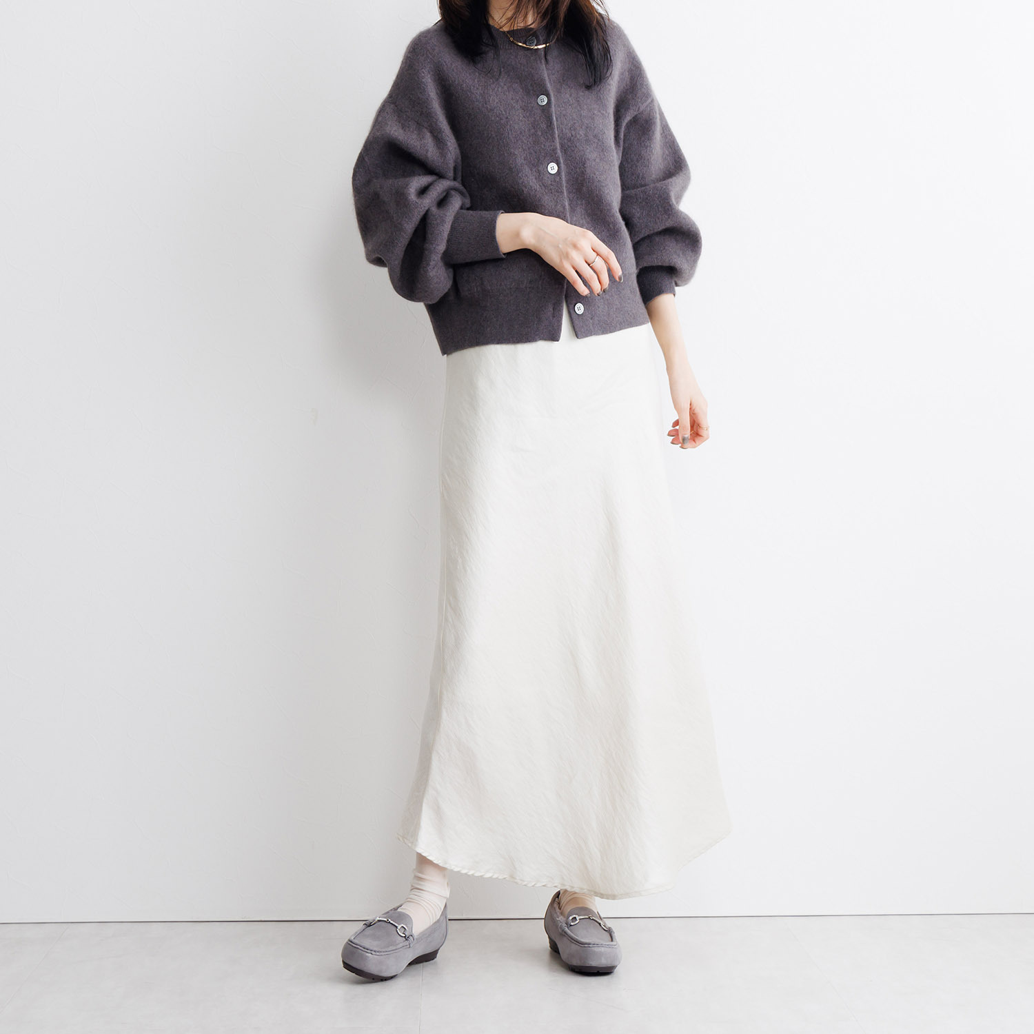 卑弥呼 はっ水シープレザー フレキシブルライトソール ビジュウビット ふわふわモカシン ＜３Ｅ＞