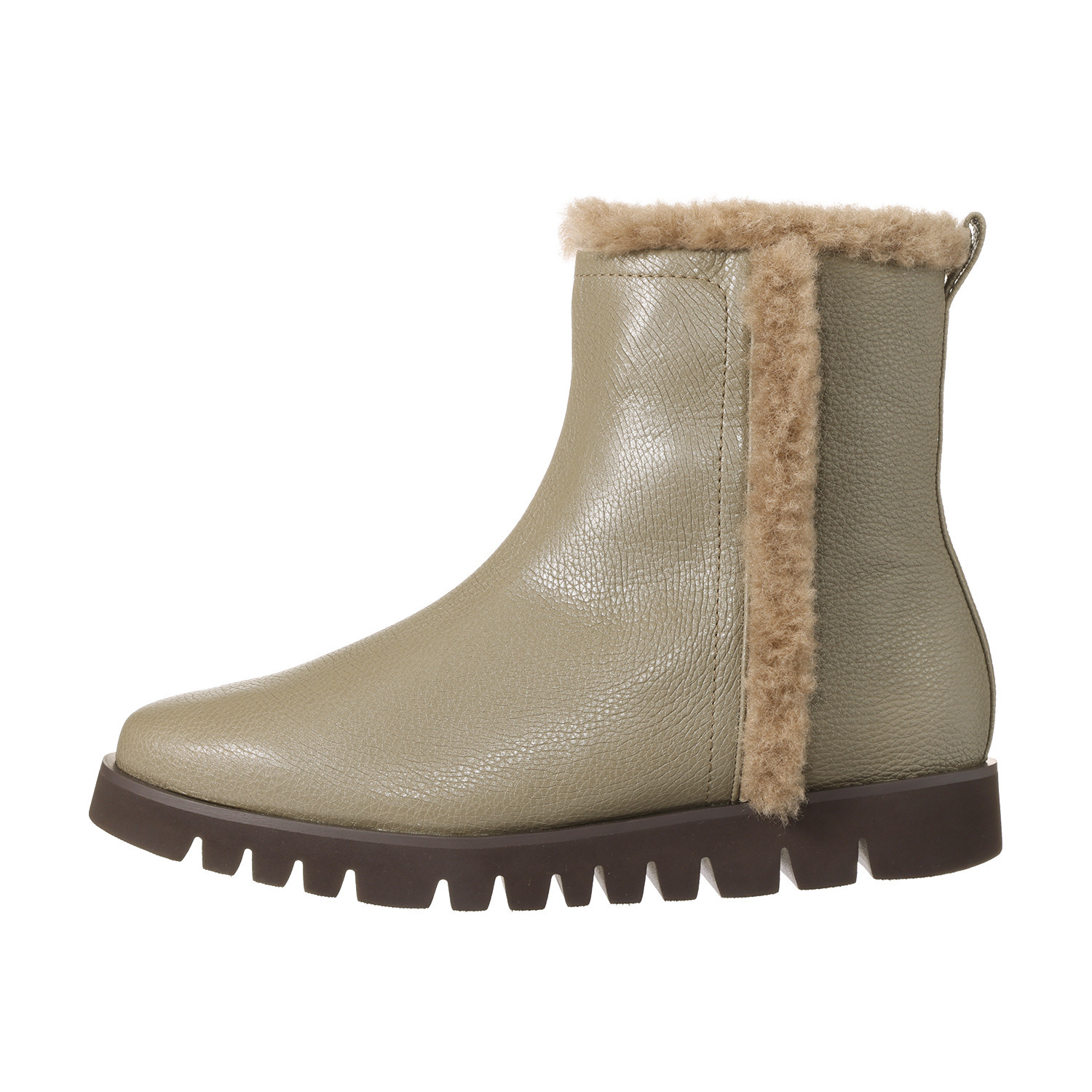 卑弥呼 日本製 はっ水牛革 ボアブーツ